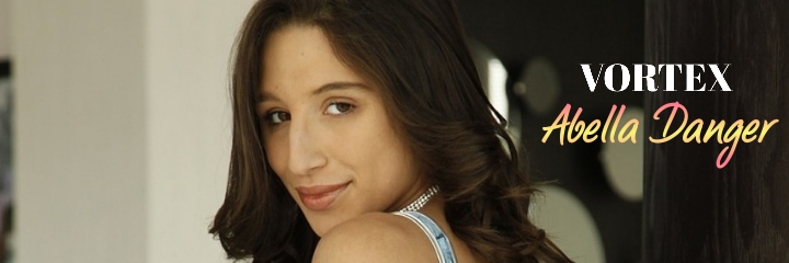 Teen with a big booty Abella Danger stretches her ass cheeks to show her&nbsp;twat